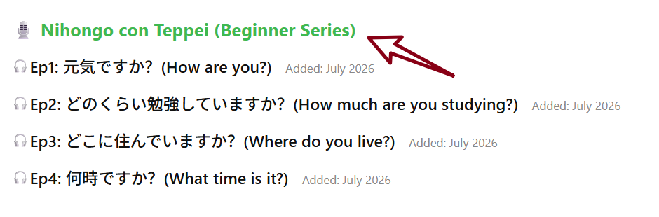 japanese beginner series